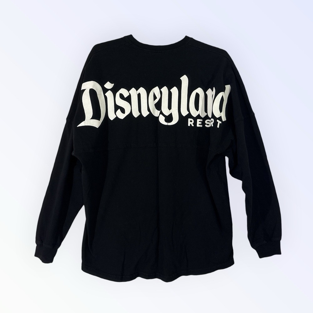 Disneyland Resort Spirit‎ Jersey Black Logo Long Sleeve Size L